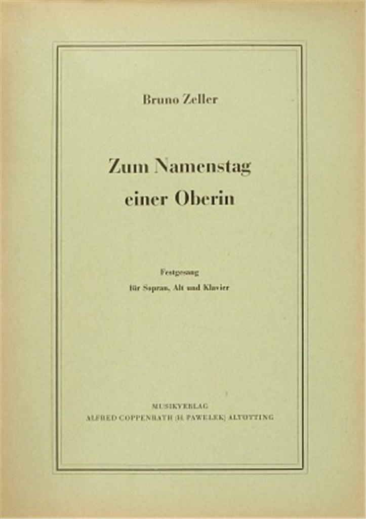 Zum Namenstag einer Oberin